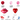 Mocsicka Balloon Arch Letters LOVE Lips Heart Valentine's Day Balloons Set Party Decoration