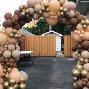 Mocsicka Balloon Arch Retro Skin Tone Double Layer Balloons Set Party Decoration-Mocsicka Party
