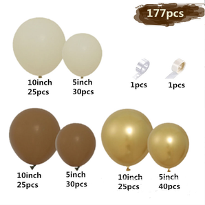 Mocsicka Balloon Arch New Vintage Brown Balloons Set Party Decoration