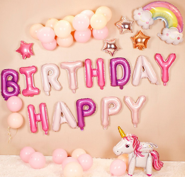 Mocsicka Balloon Arch Unicorn Girl Balloons Set Party Decoration-Mocsicka Party