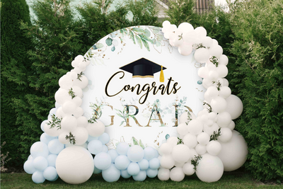 Mocsicka Congratulations Graduate Party Round Cover-Mocsicka Party