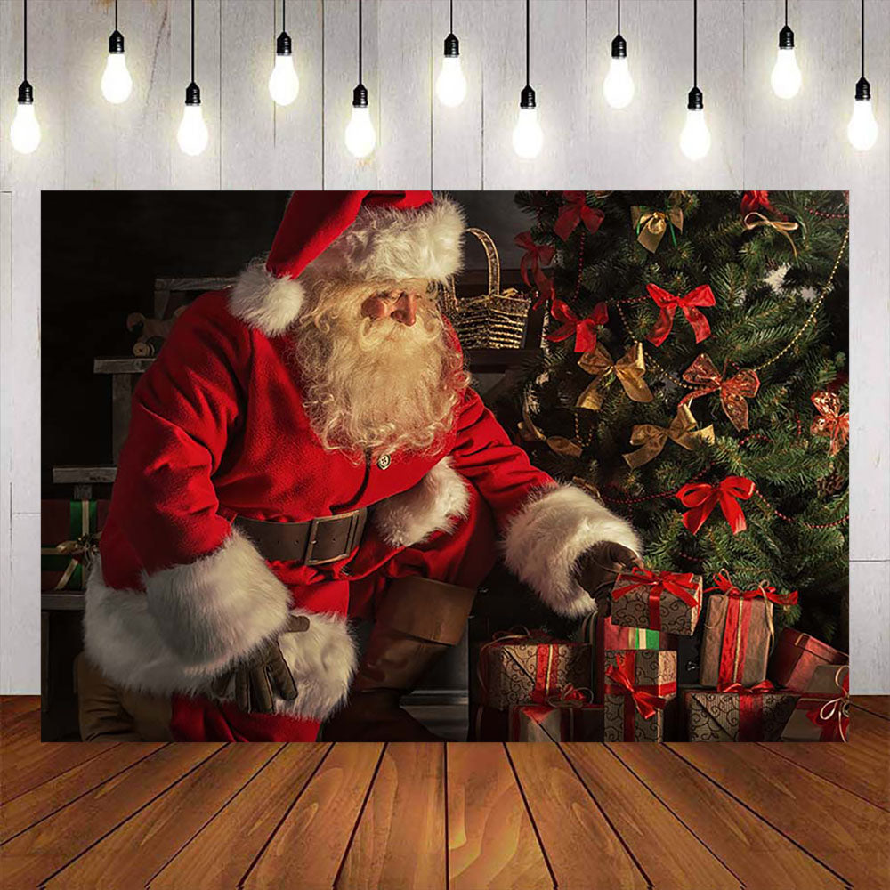 Mocsicka Merry Christmas Santa Claus Background-Mocsicka Party