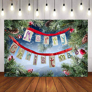 Mocsicka Party Merry Christmas Snow Background-Mocsicka Party