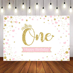 Mocsicka One Theme Happy First Birthday Party Backgrounds-Mocsicka Party