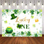 Mocsicka St.Patrick's Day Theme Lucky One Birthday Party Backdrop-Mocsicka Party