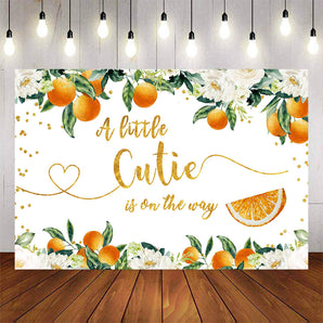 Mocsicka A Little Cutie is on the Way Baby Shower Party Props-Mocsicka Party