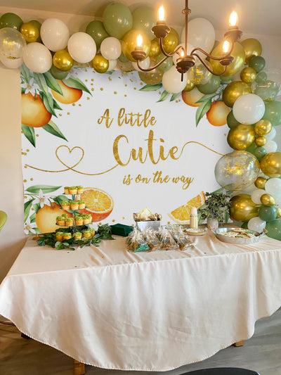 Mocsicka A Little Cutie is on the Way Baby Shower Party Decor-Mocsicka Party