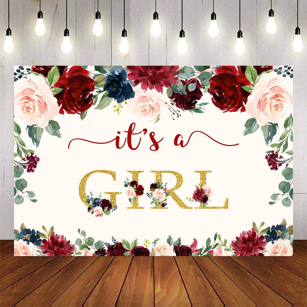 Mocsicka It's a Girl Baby Shower Party Banners-Mocsicka Party