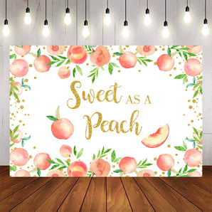 Mocsicka Sweet as a Peach Baby Shower Party Banners-Mocsicka Party