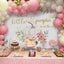 Mocsicka A Sweet Little Pumpkin is on the Way Baby Shower Backdrop