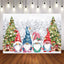 Mocsicka Merry Christmas Dwarfs Forest Snow Background-Mocsicka Party