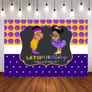 Mocsicka Layup or Makeup Gender Reveal Backdrop-Mocsicka Party