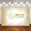 Mocsicka Golden Dots Happy Rerirement Backdrop-Mocsicka Party