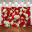Mocsicka Red and White Rose Happy Valentine's Day Photo Banner-Mocsicka Party