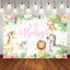 Mocsicka Little Animals and Forest Oh Baby Shower Backdrop-Mocsicka Party