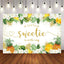 Mocsicka A Little Sweetie is on the Way Pineapple Baby Shower Backdrop-Mocsicka Party