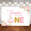 Mocsicka A Little pink Pumpkin is Turning One Baby Shower Backdrops-Mocsicka Party