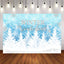 Mocsicka Winter Wonderland Photo Backdrop Happy Birthday Background-Mocsicka Party