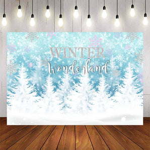 Mocsicka Winter Onederland Snow Scene Baby Shower Party Decoration Prop-Mocsicka Party