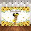 Mocsicka Sunflowers Girl Baby Shower Backdrop Custom Newborn Party Props-Mocsicka Party