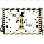 Mocsicka Gentleman Happy 1st Birthday Decor Prop Black Gold Stripes and Dots Background