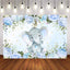 Mocsicka Little Elephant Baby Shower Decoration props Flowers and Gold Dots Backdrop-Mocsicka Party