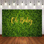 Mocsicka Oh Baby Green Leaf Baby Shower Party Backgrounds-Mocsicka Party