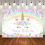 Mocsicka Golden Flower Unicorn Happy Birthday Party Supplies-Mocsicka Party
