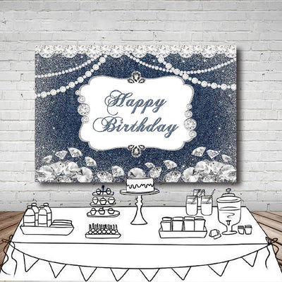 Mocsicka Denim and Diamonds Happy Birthday Party Supplies-Mocsicka Party