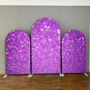 Mocsicka Bokeh Purple Double-printed Chiara Cover Backdrop for Party