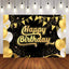 Mocsicka Balloons and Golden Dots Happy Birthday Party Decor-Mocsicka Party