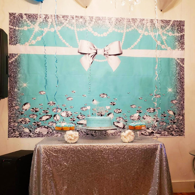Mocsicka Personalized  Bridal Shower Backdrop Custom Wedding Backdrops