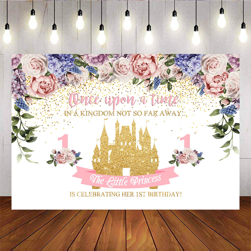 Mocsicka Kingdom Castle Princess 1st Birthday Party Decoration Props