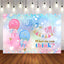 Mocsicka Boy or Girl Gender Reveal Backdrop Balloons and Flowers Baby Shower Background-Mocsicka Party