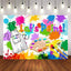 Mocsicka Let's Paint Backdrops Drawing Board Apron Splash Watercolor Background-Mocsicka Party