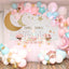 Mocsicka Twinkle Little Star and Gold Moon Baby Shower Backdrop-Mocsicka Party