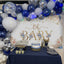 Mocsicka Blue Flowers Oh Baby Shower Backdrop-Mocsicka Party