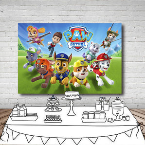 Mocsicka Dog Photo Background Happy Birthday Party Banners