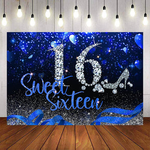 Mocsicka Diamond Sweet Sixteen Happy Birthday Backgrounds