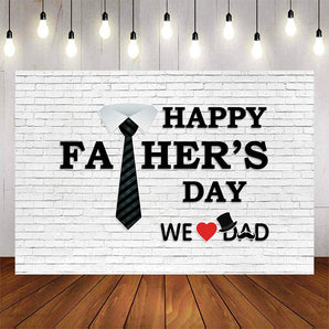 Mocsicka Happy Father's Day White Wall Photo Banners-Mocsicka Party