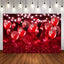 Mocsicka Red Love and Balloons Valentine's Day Backdrop-Mocsicka Party