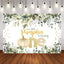 Mocsicka Little Pumpkin and Green Leaves Happy Birthday Backdrop-Mocsicka Party